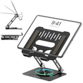 White Adjustable Aluminum Tablet Stand L9107