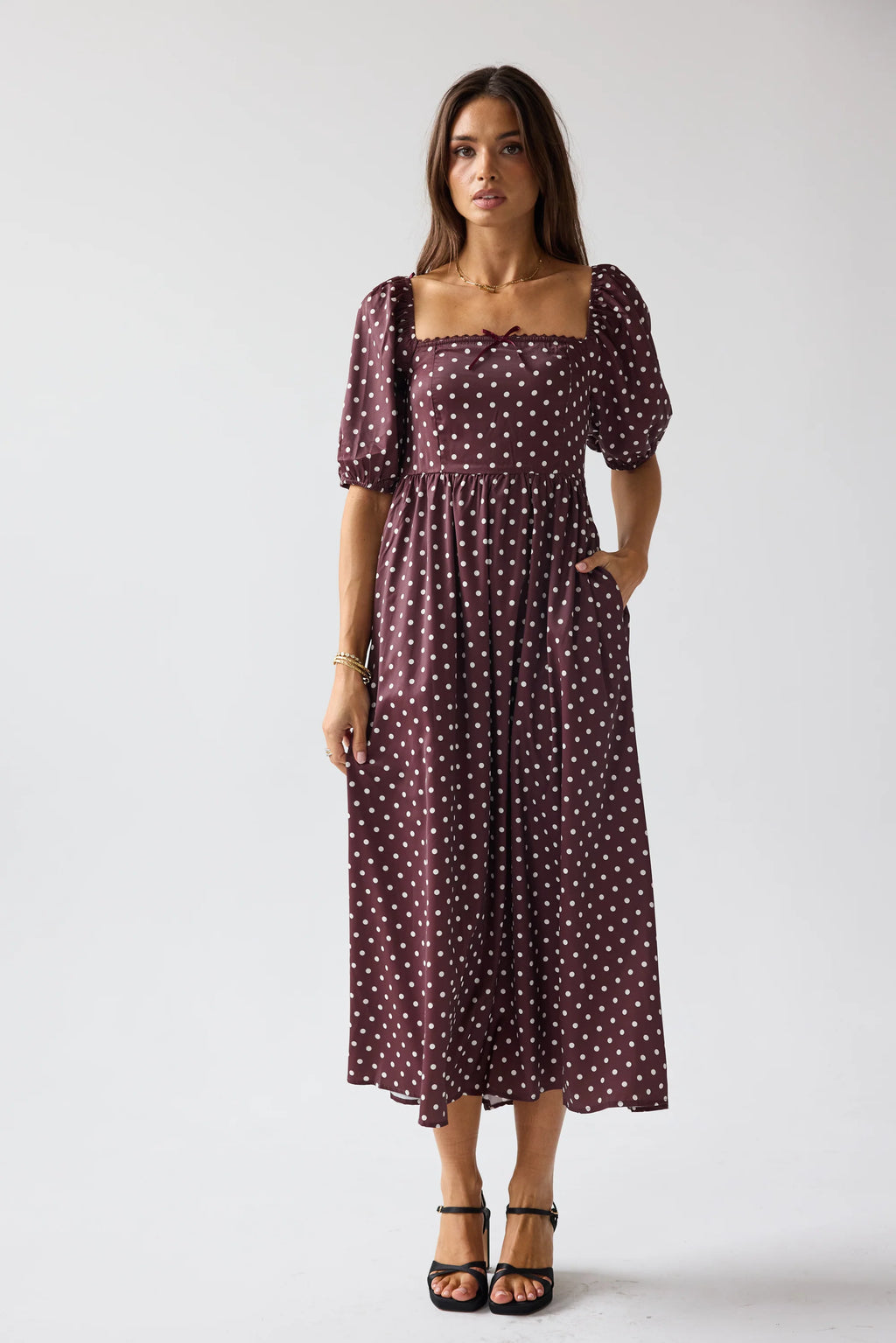 Polka Dot Midi Dress N2995