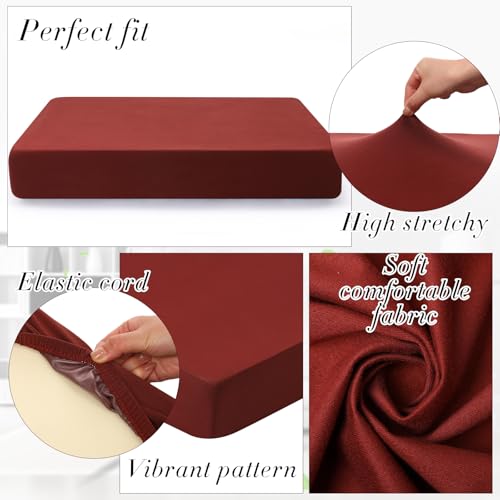 Set of 4 Waterproof Stretch Cushion Covers A38871