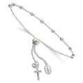 3mm 925 Sterling Silver Adjustable Rosary Bracelet - 2.5 Grams G5188