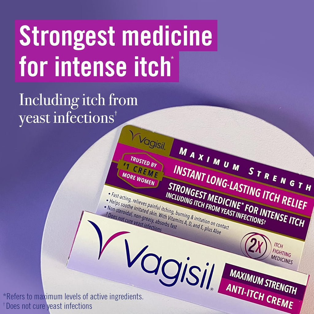 Vaginal Gel, Anti-Itch Cream, 4ct 0.07oz, 1oz W625859