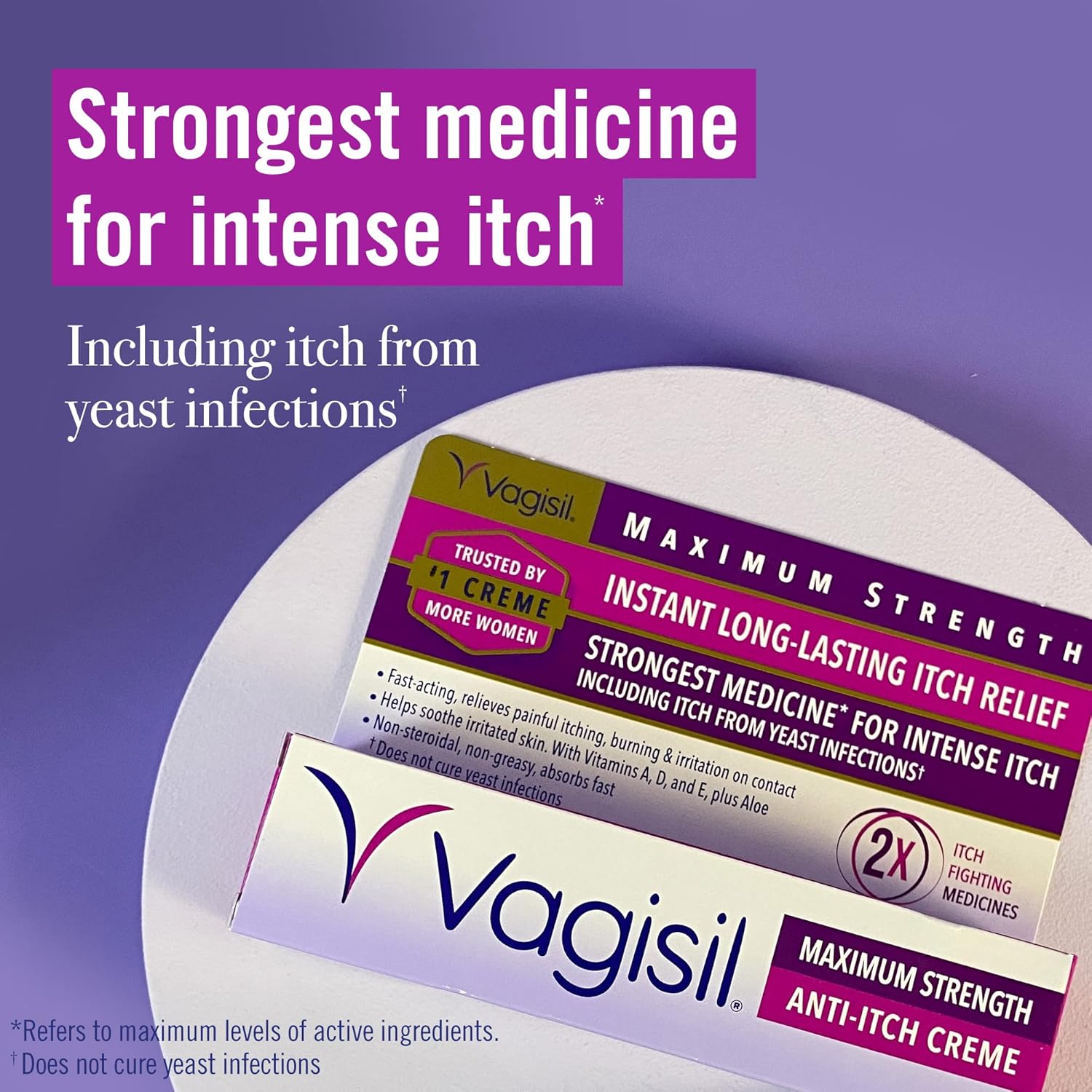 Vaginal Gel, Anti-Itch Cream, 4ct 0.07oz, 1oz W625859