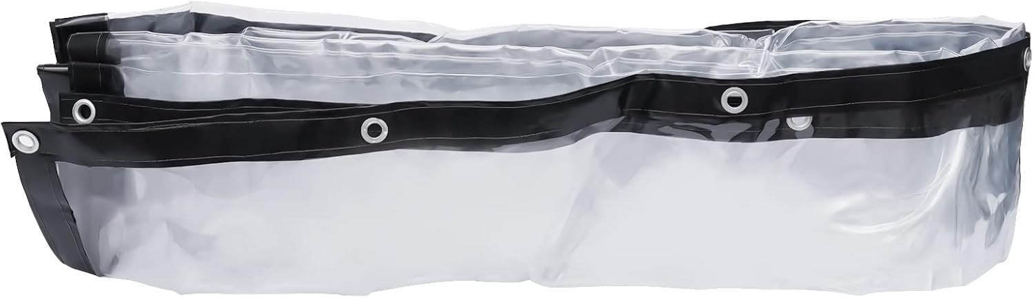 8×20FT Clear PVC Waterproof Tarp Curtain V137