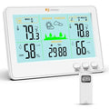 Black Wireless Thermometer Hygrometer Weather Station U29083