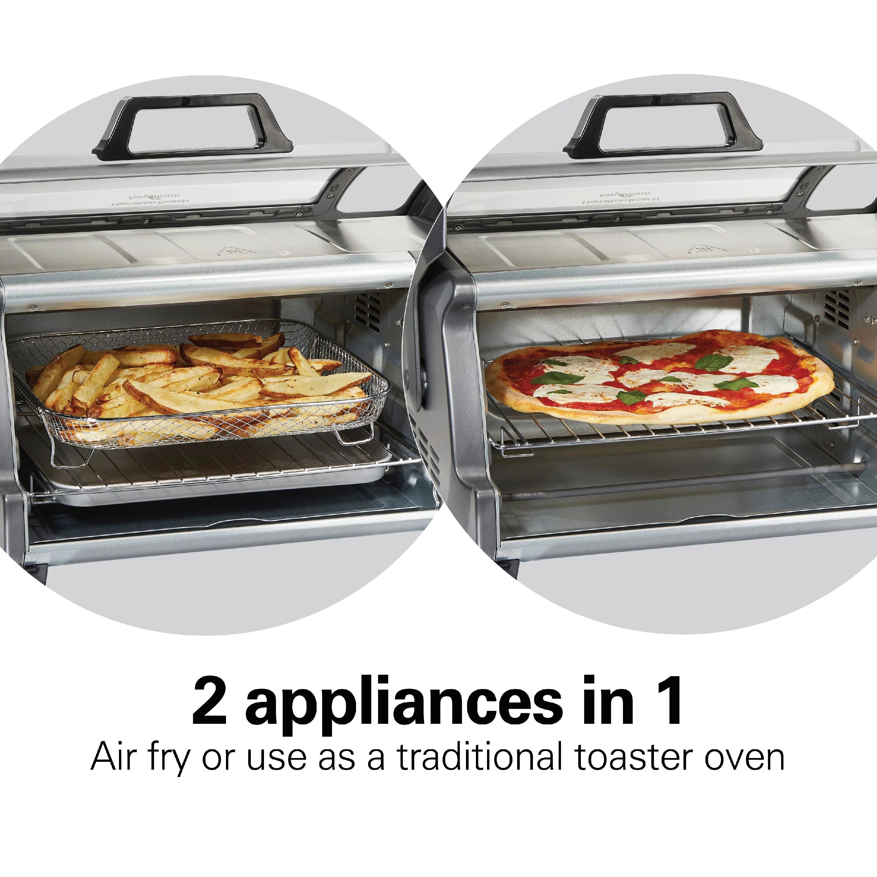 Sure-Crisp Air Fryer Toaster Oven, 6 Slice, Stainless Steel D11761