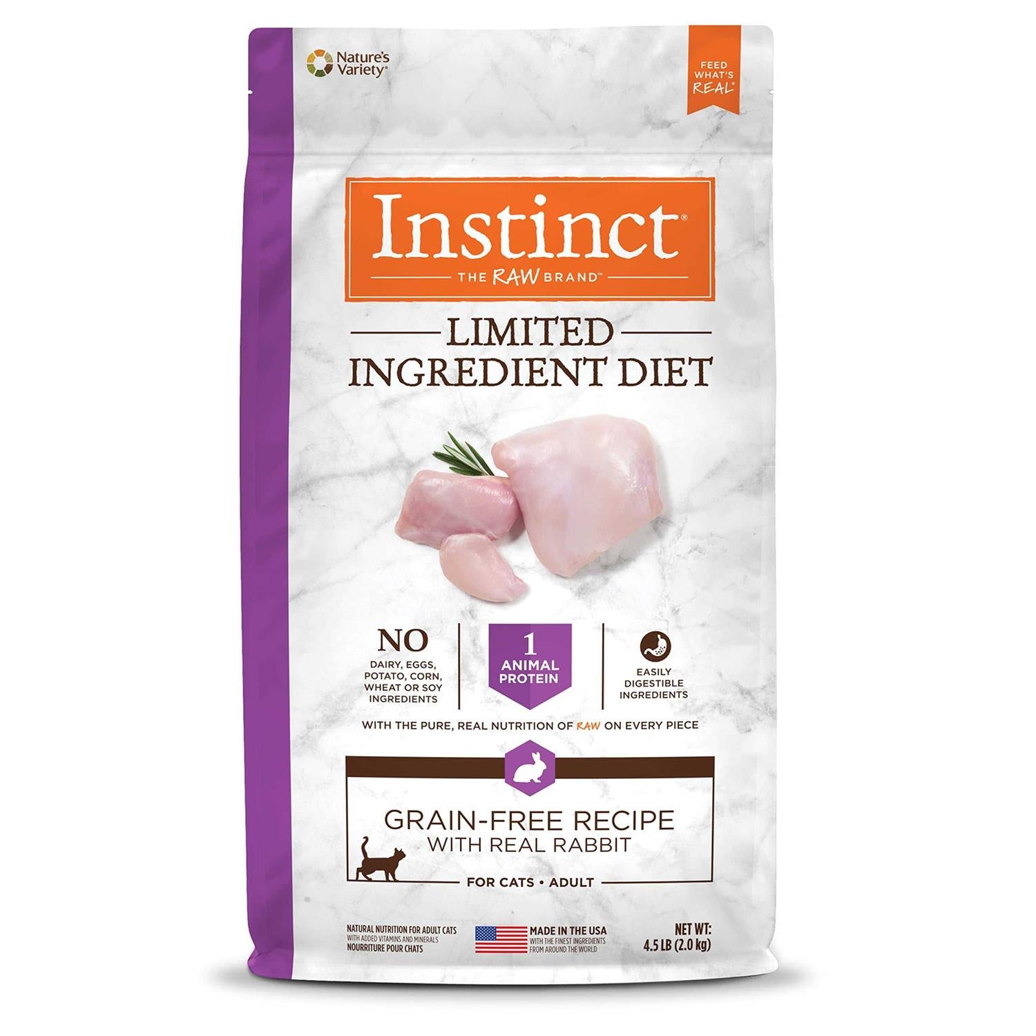 Limited Ingredient Diet Grain-Free Dry Cat Food with Real Rabbit U577