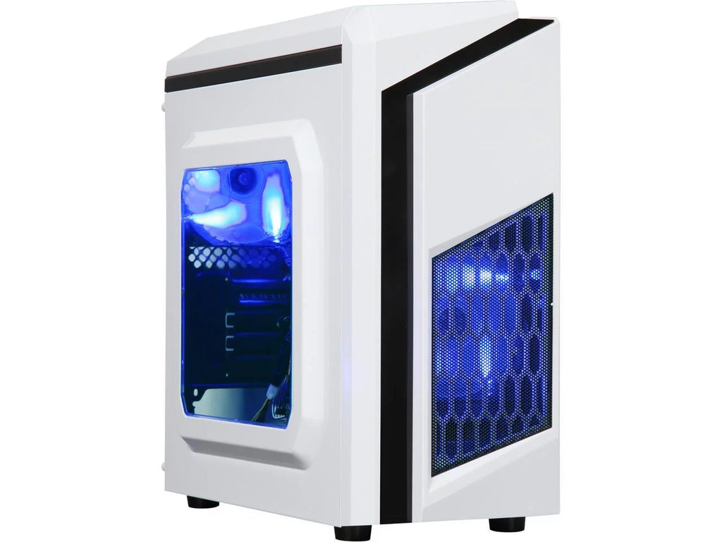 White SPCC Micro ATX Mini Tower Computer Case L707