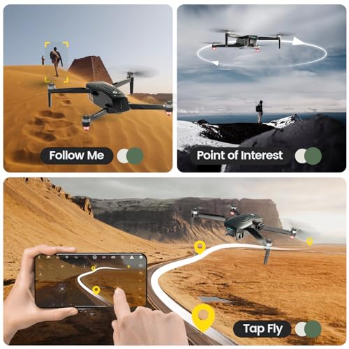 GPS Drone With 4K EIS Camera, 249g Foldable RC Quadcopter K326