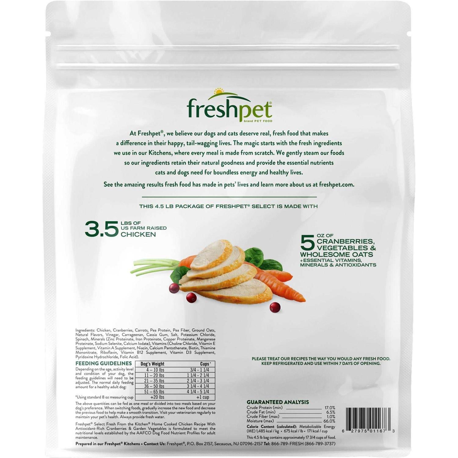 Fresh from the Kitchen Select Home Cooked Chicken Recipe Dog Food X929