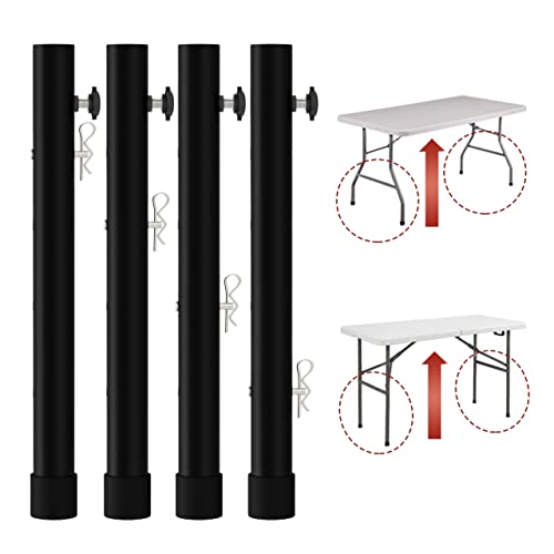 4-Pack Adjustable Folding Table Leg Extenders I92819