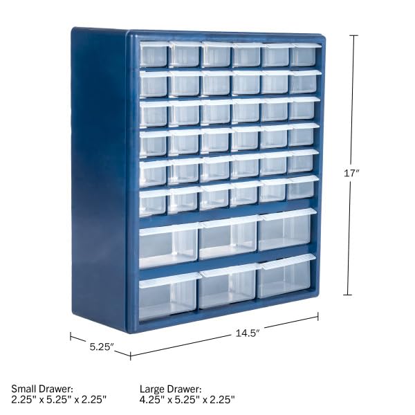 42 Compartment Plastic Storage Drawers T275