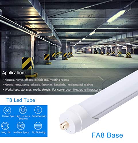 25-Pack 8ft 45W 5000K 4500LM Frosted LED Tube N561