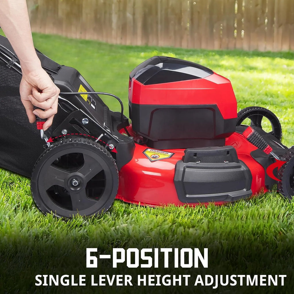 80V 21 Cordless Lawn Mower with 6.0Ah Lithium-Ion Battery & Charger R8789