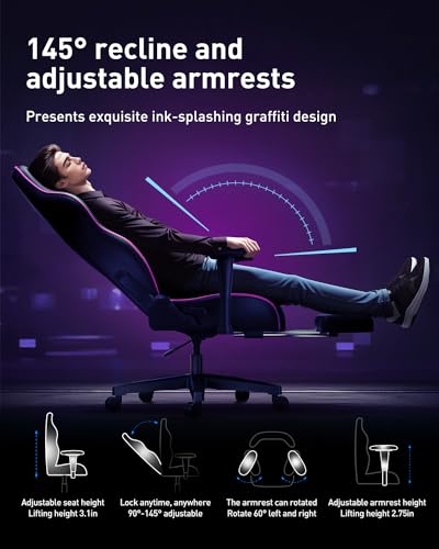 Black Velvet Gaming Chair C94035