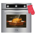 24" Built-in Natural Gas Convection Oven with Rotisserie, Stainless Steel F140
