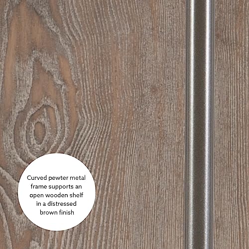 Short Pewter Wooden Clothing Rack J20267