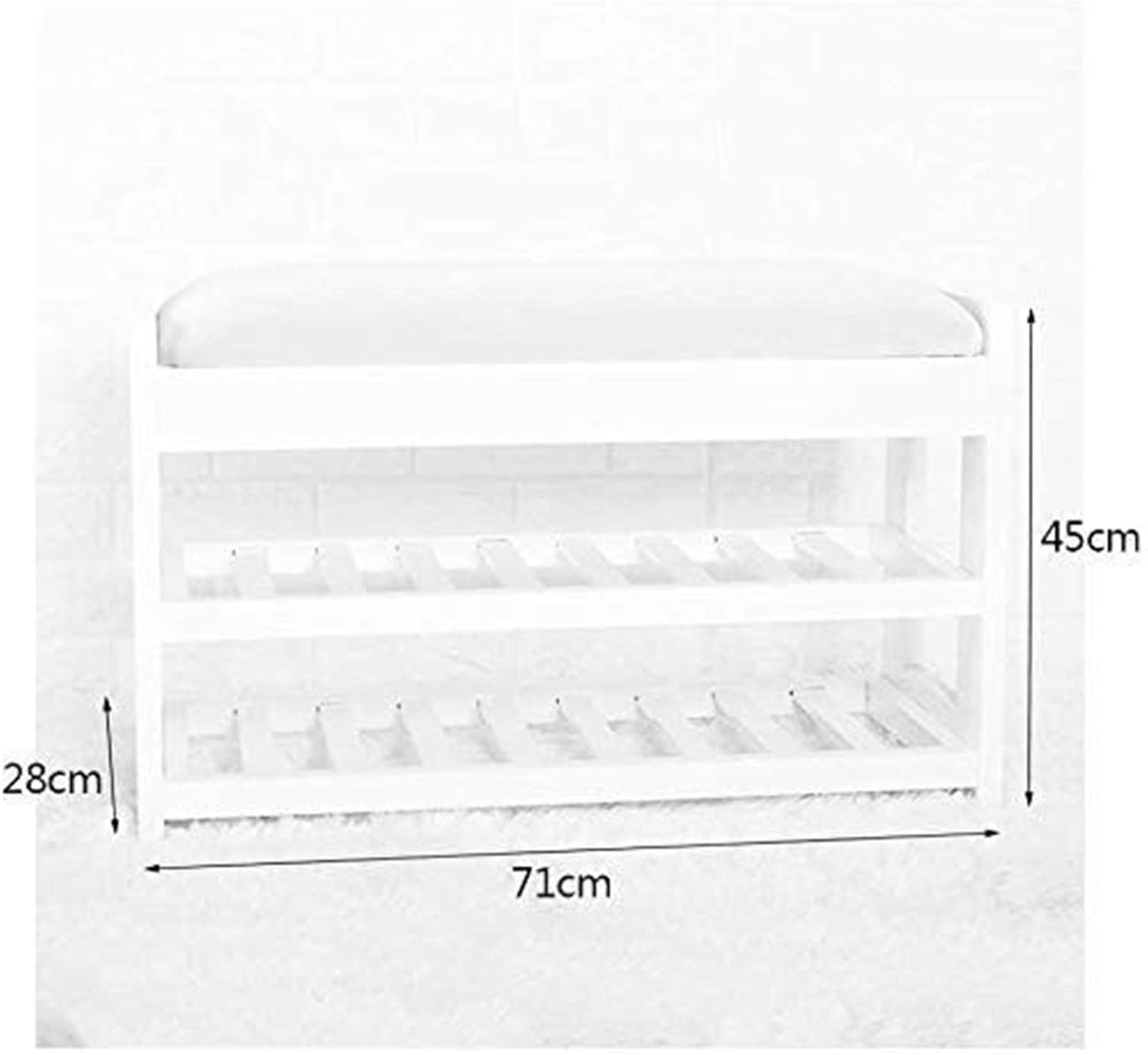 Solid Wood Shoe Rack N39502