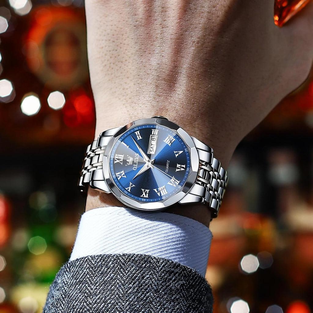 Stainless Steel Quartz Men Watch with Date C2012