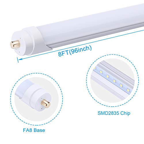 25-Pack 8ft 45W 5000K 4500LM Frosted LED Tube N561