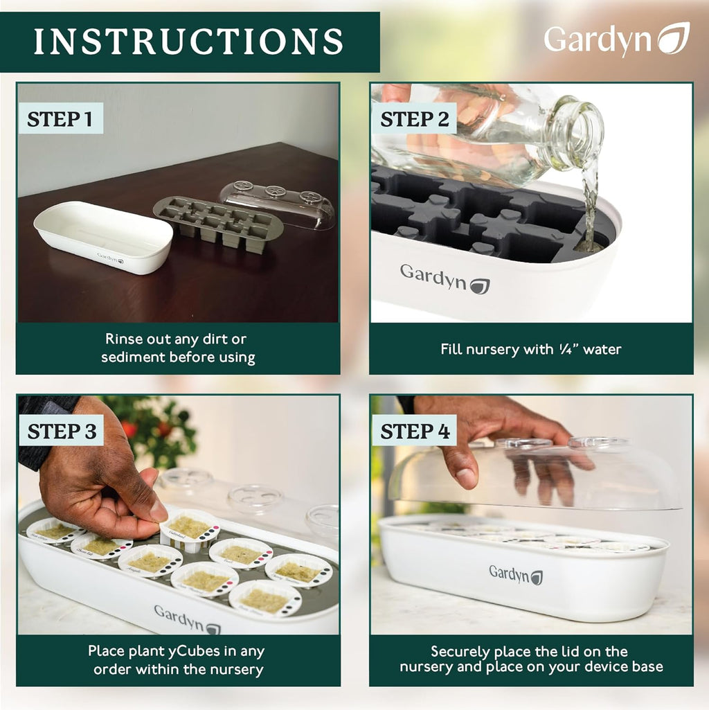 Indoor Garden Seed Starter Tray for Hydroponic Growing Systems J70894