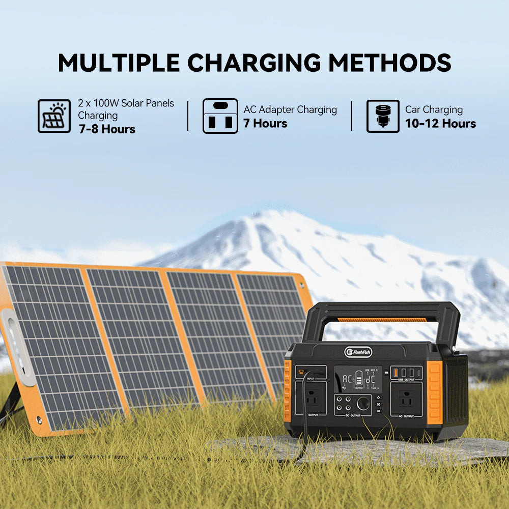 560W Portable Power Station, 520Wh/140400mAh Solar Generator D822