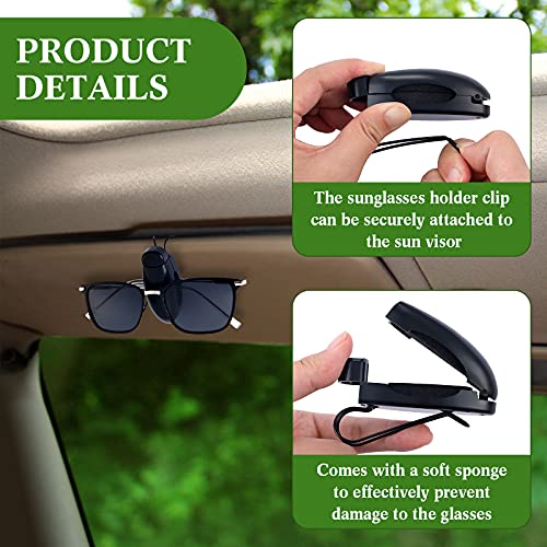 2 Pieces Car Sunglasses Visor Clips F12707