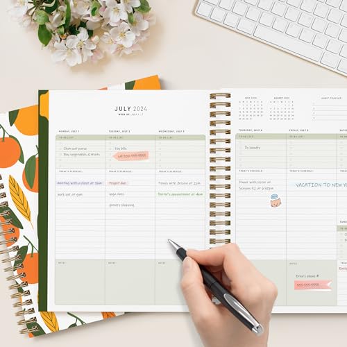 Large Spiral Bound Dated Calendar Organizer, 9 x 7.5 T83829