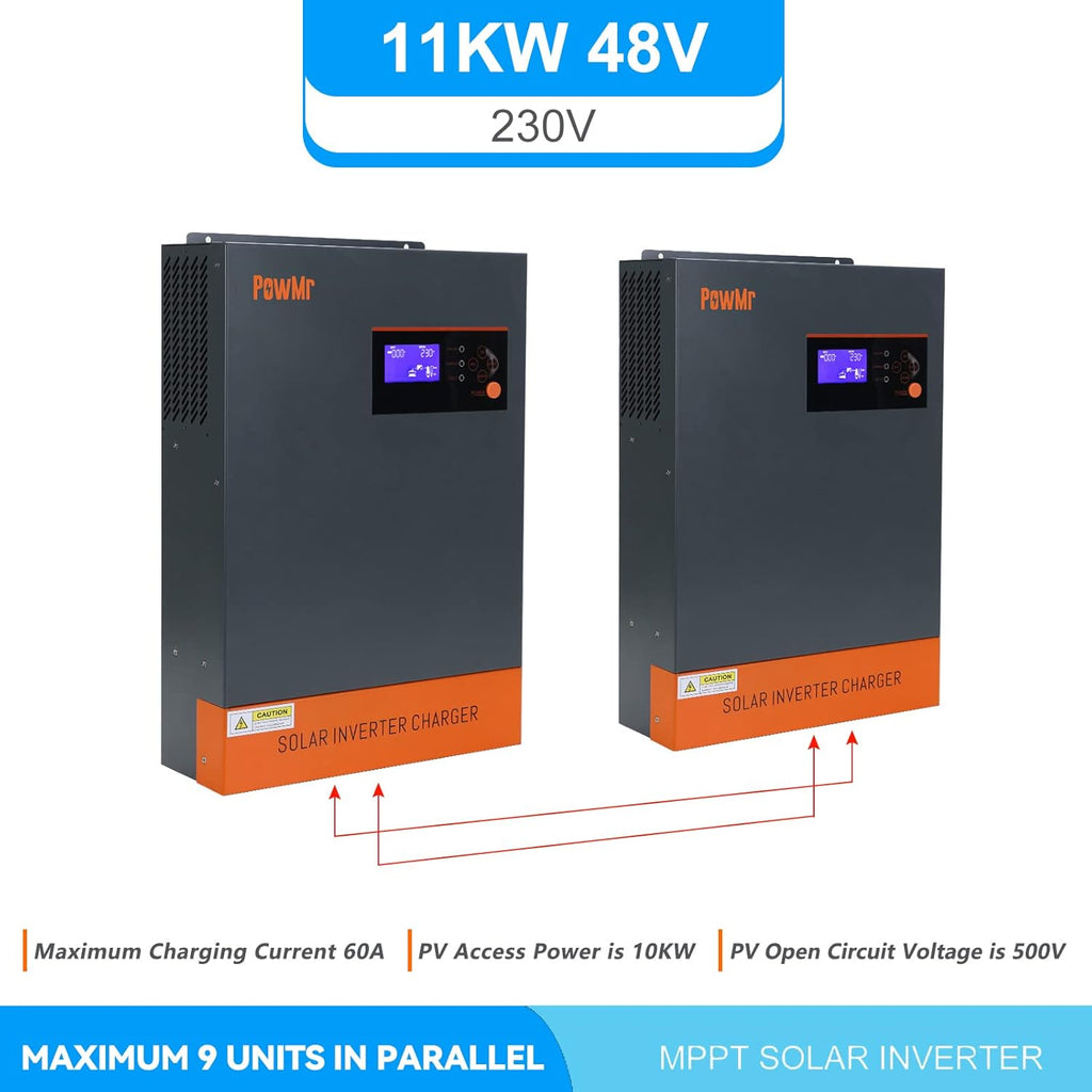 5500W Hybrid Pure Sine Wave Low Frequency Solar Inverter Q3246