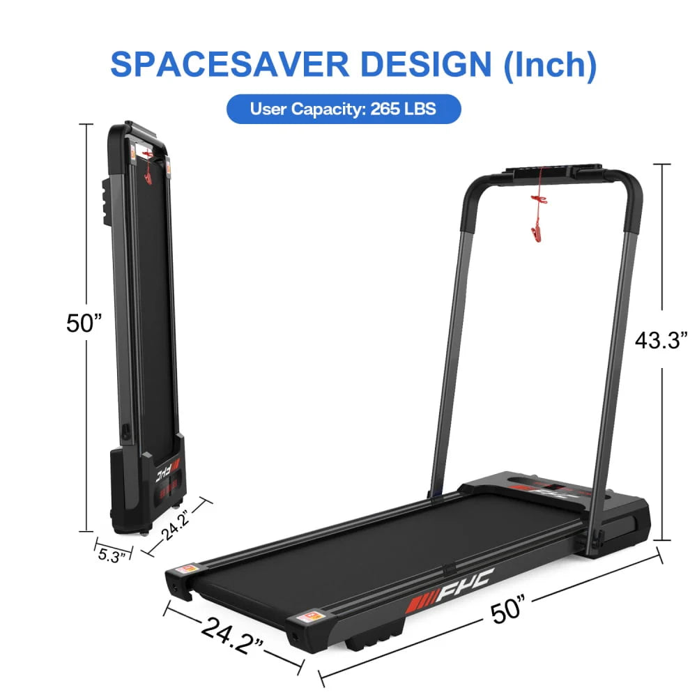 Black Folding Treadmill with Incline G318