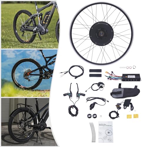48V 1000W 700C 28"/29" Front/Rear Wheel Electric Bicycle Hub Kit with LCD Display & PAS E869091