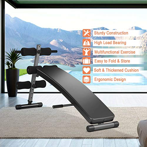 Adjustable Decline Ab Bench W7581