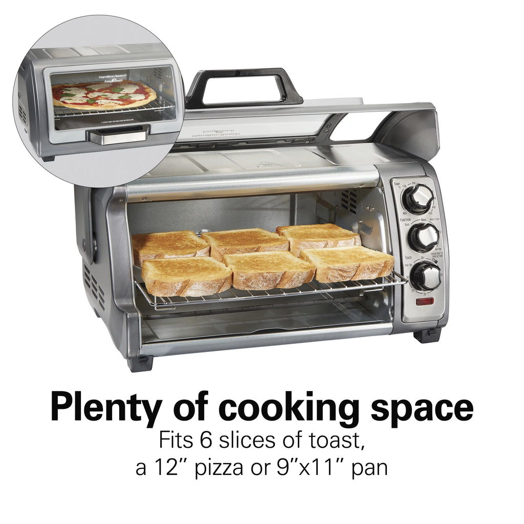 Sure-Crisp Air Fryer Toaster Oven, 6 Slice, Stainless Steel D11761