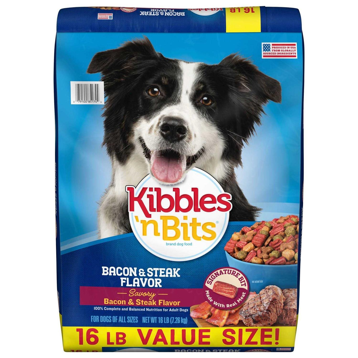Bacon & Steak Dry Dog Food T982