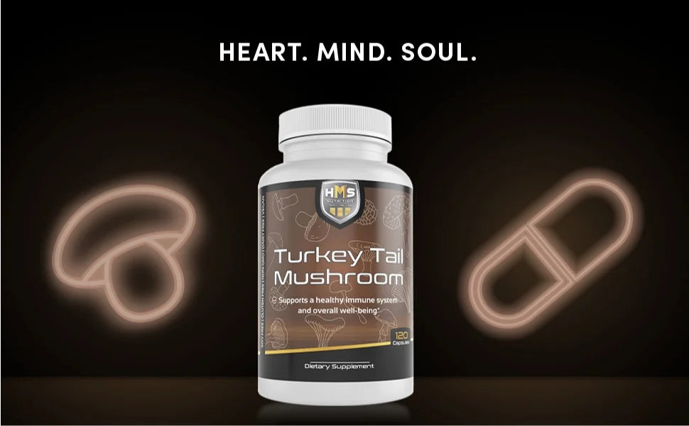 Turkey Tail Mushroom 120 Capsules 1000mg I340586