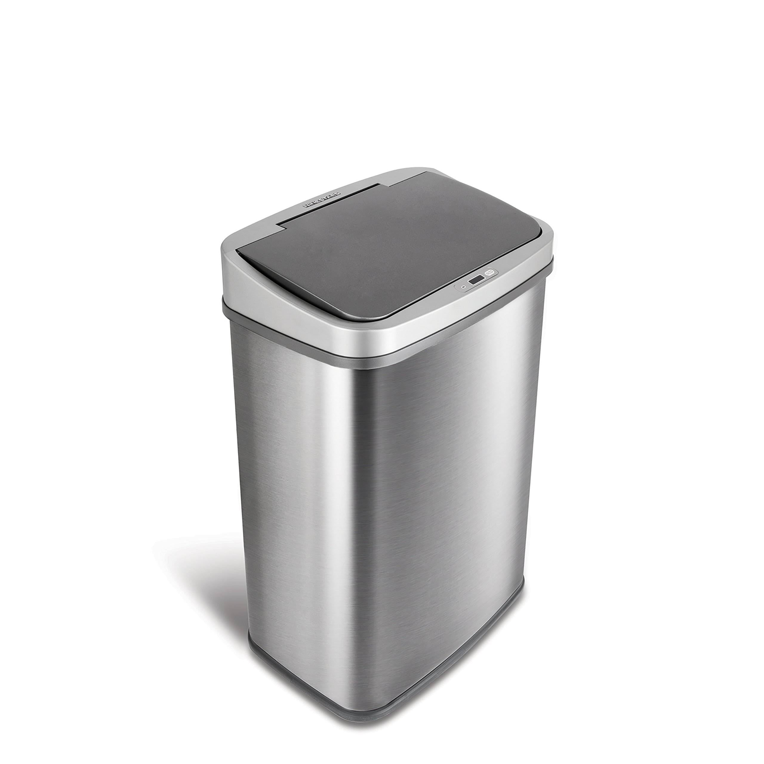13.2 Gallon Stainless Steel Motion Sensor Trash Can O979