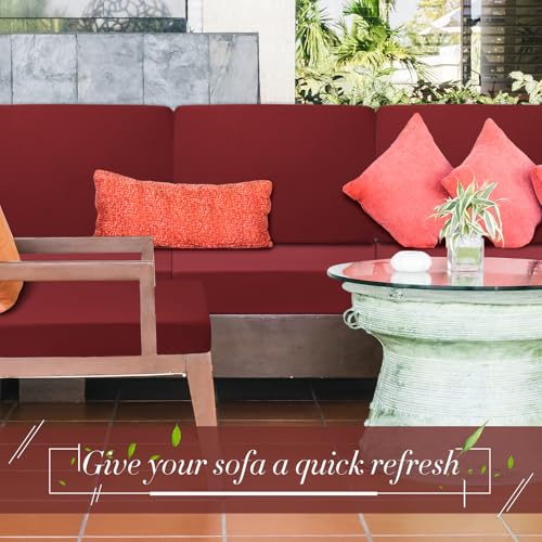 Set of 4 Waterproof Stretch Cushion Covers A38871