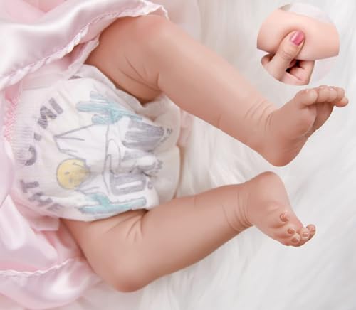 18" Realistic Soft Vinyl Silicone Full Body Sleeping Doll X9230