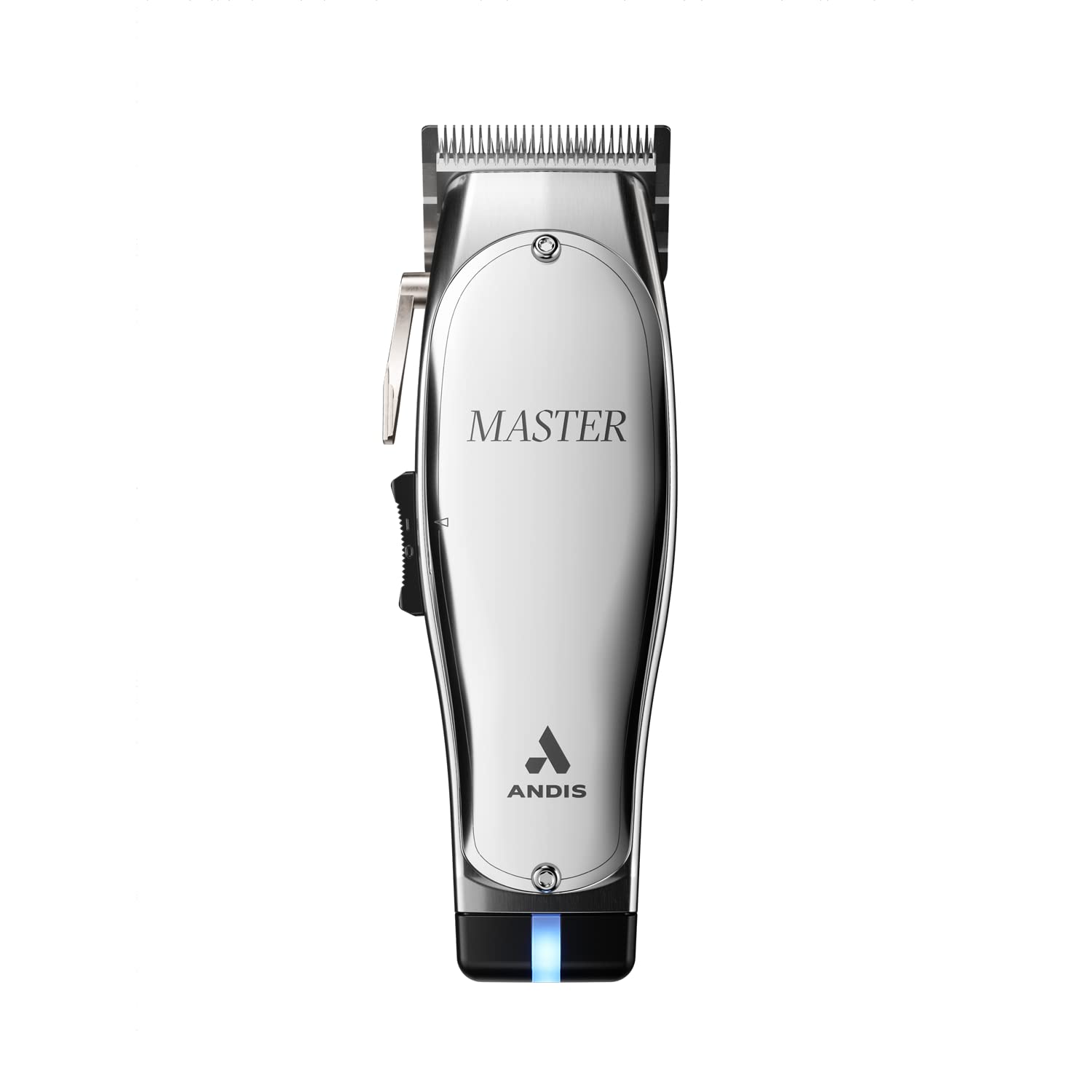 Silver Corded/Cordless Hair Trimmer with Adjustable Carbon Steel Blade E1246