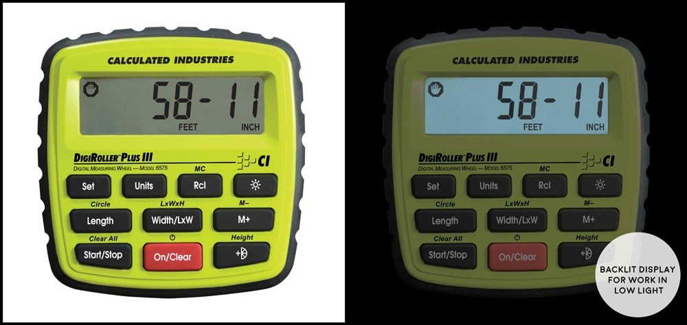 12.5 Inch Electronic Distance Measuring Wheel with Large Backlit Digital Display Y769
