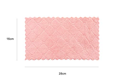 12 Pack Coral Velvet Kitchen Dish Towels Y21159