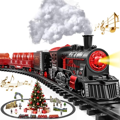 Train Set with Smokes Lights and Sound Electric Track Trains K1076