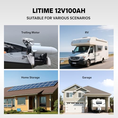 12V 100Ah LiFePO4 Battery Group 31 Lithium Battery with 100A BMS J9560