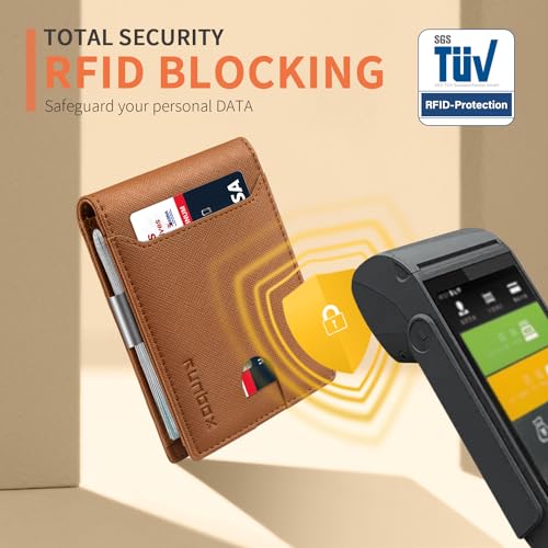 Slim Leather RFID Blocking Bifold Wallet A15111