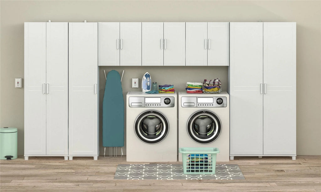 White Utility Storage Cabinet Y7099