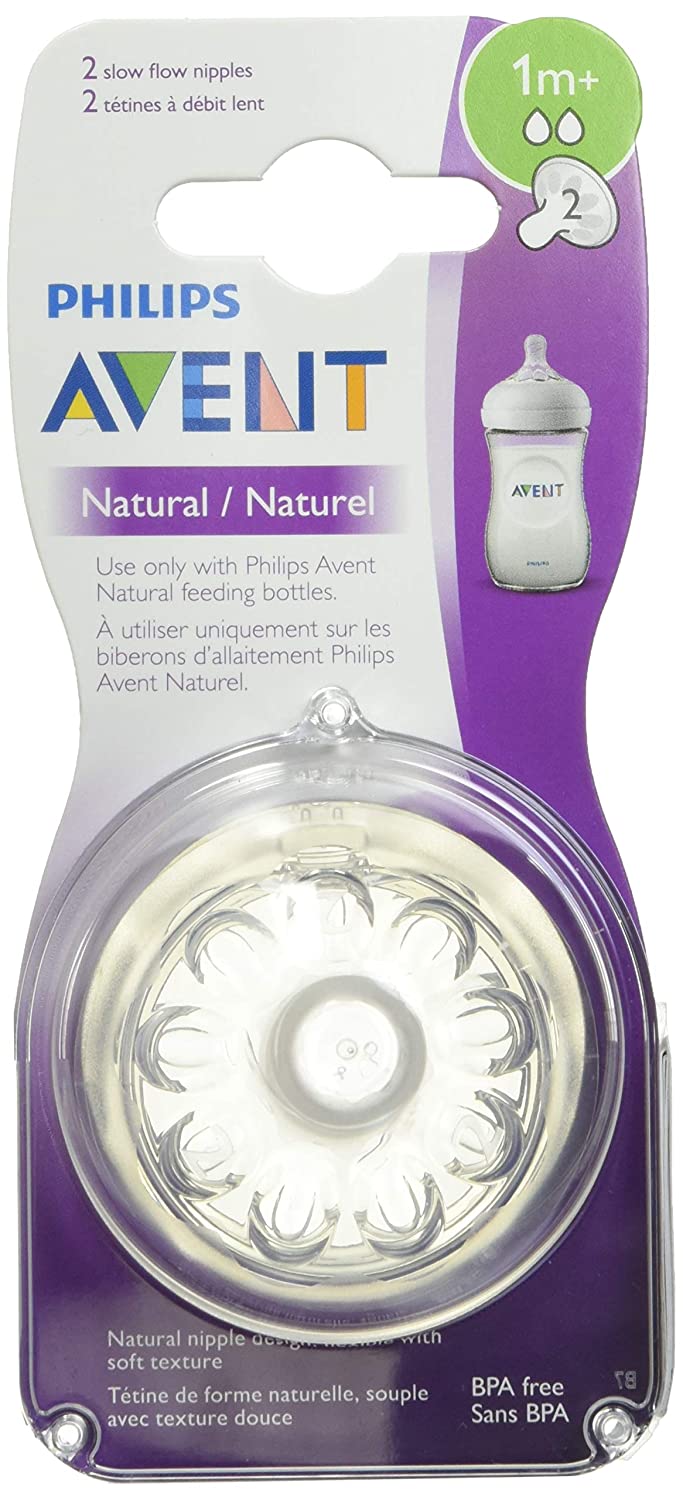 Slow Flow Baby Bottle Nipple 2pk Q351
