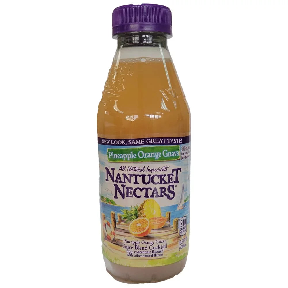 Pineapple Orange Guava 15.9 oz All Natural Juice Family Pack (6 Plastic Bottles) T5259