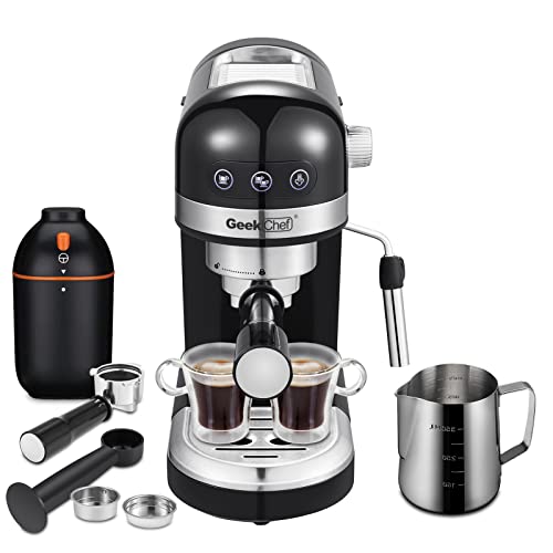 Black 20 Bar Espresso Machine with 1.4 L Water Tank H811746