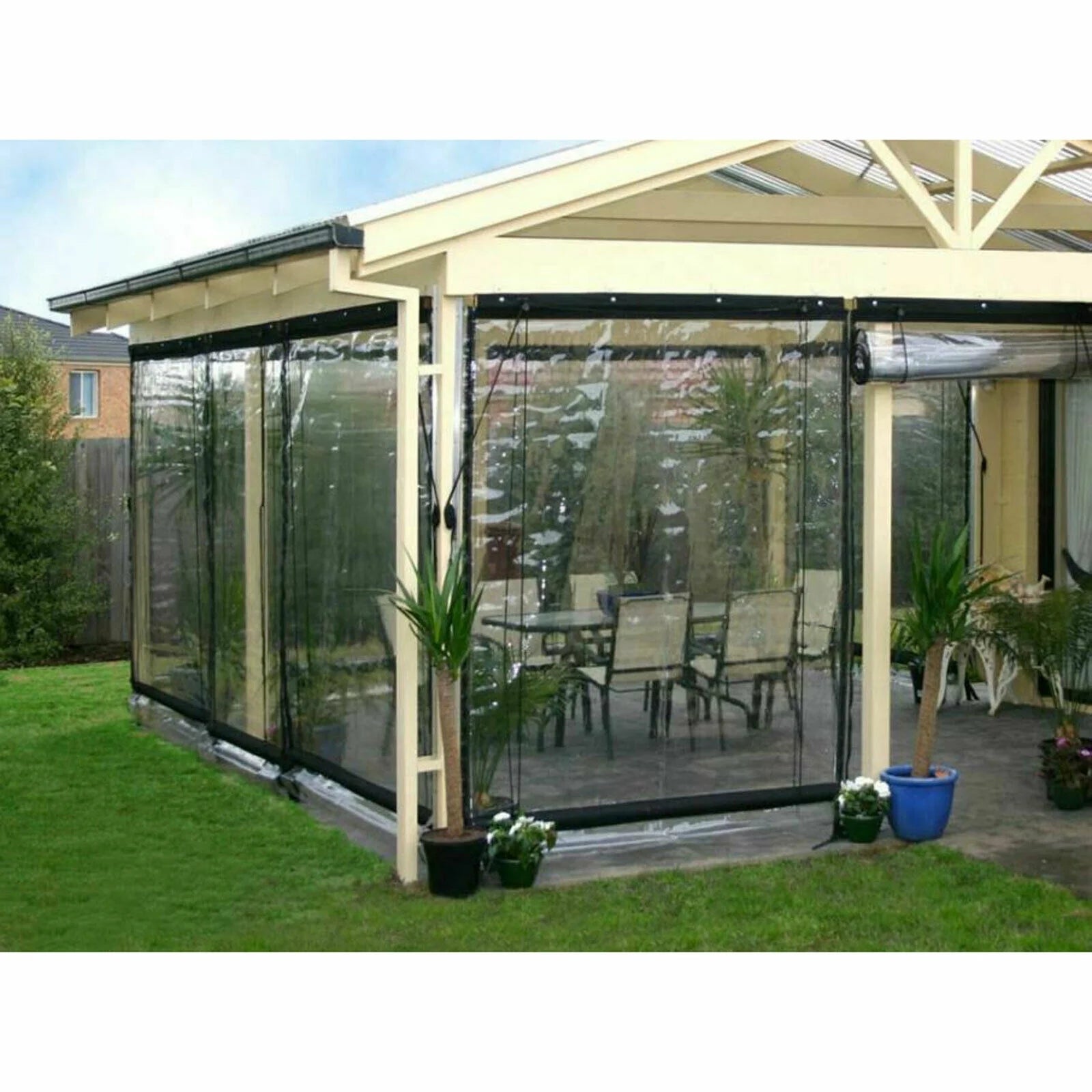 Clear Waterproof PVC Tarp Canopy 0.5mm B1934