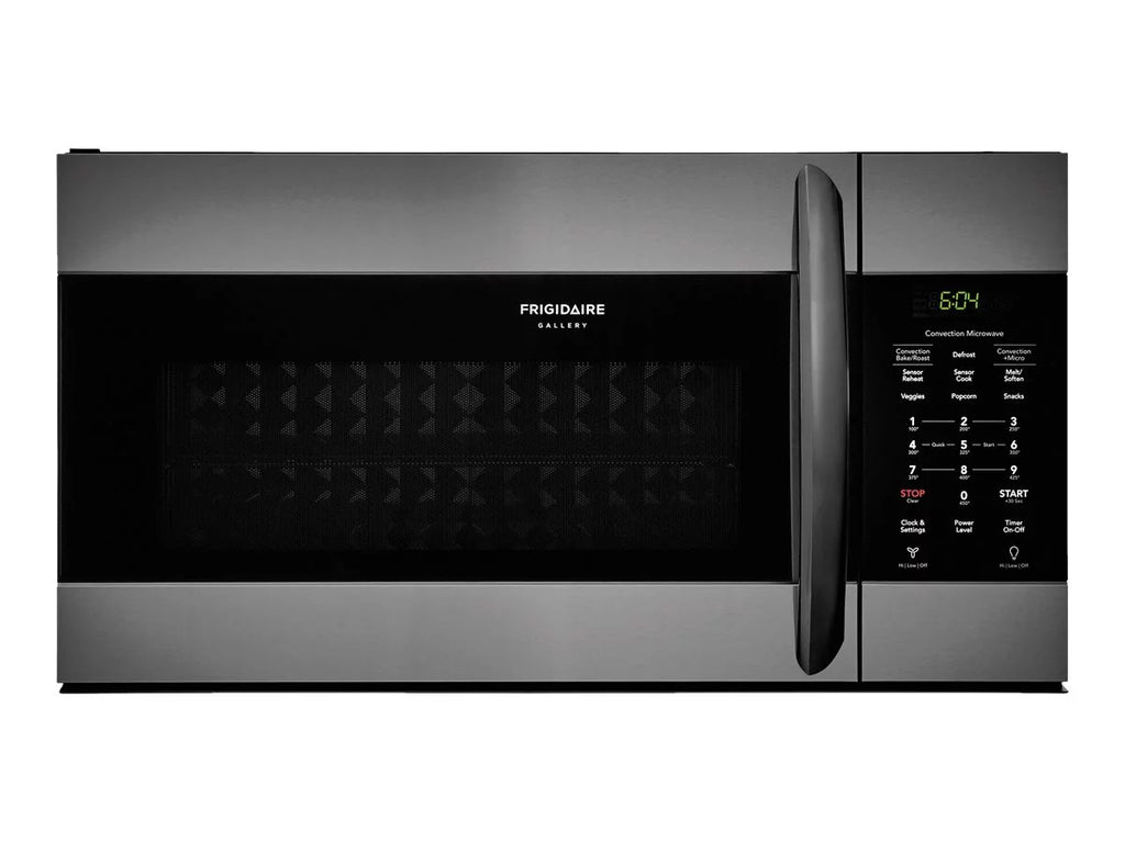 Black stainless steel over-range microwave oven with convection B8429