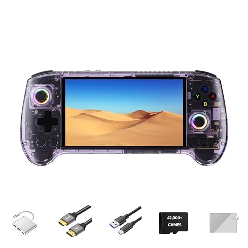 Handheld Retro Gaming Console 5.48” AMOLED Display Android 14 8K TV Output Portable Video Game Console White 512G Y2120